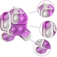 thumbnail image 4 of Simple Sensory Toy Fidget Dimple Toy Keychain, Silicone Bubbles Flipping Board Toy, Stress Relief Dimple Fidget Toy for Concentration Training, Hand Exercise Educational Toy for Kids Adults (#13), 4 of 8