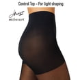thumbnail image 3 of Hanes EcoSmart Women's Sheer Top Tights – Shaping Hosiery – Control Black S, 3 of 5