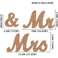 thumbnail image 2 of Mr and Mrs Sign & Just Married Banner,Mr & Mrs Signs for Wedding Table,Large Wooden Letters for Sweetheart Table,Photo Props Wedding Decorations for Anniversary, 2 of 10
