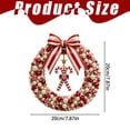thumbnail image 3 of EaseDay DIY Candy Cane Pearl Wreath Craft Kit Festive Holiday Art Set Home Porch Wall Hanging Decoration Handcrafted Gift for Adults and Families Winter Season, 3 of 5