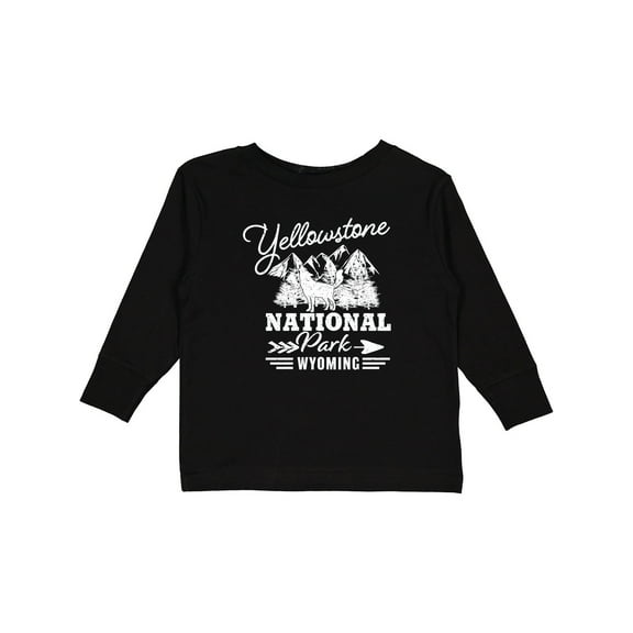 Inktastic Wyoming Yellowstone National Park Boys or Girls Long Sleeve Toddler T-Shirt