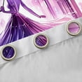 thumbnail image 4 of Homewish Chic Girls Curtains Pack of 2 (42x84 Each),Modern City Road Curtains Blackout,Purple Pink Bedroom Curtains For Princess,Super Cozy Room Decor, 4 of 6