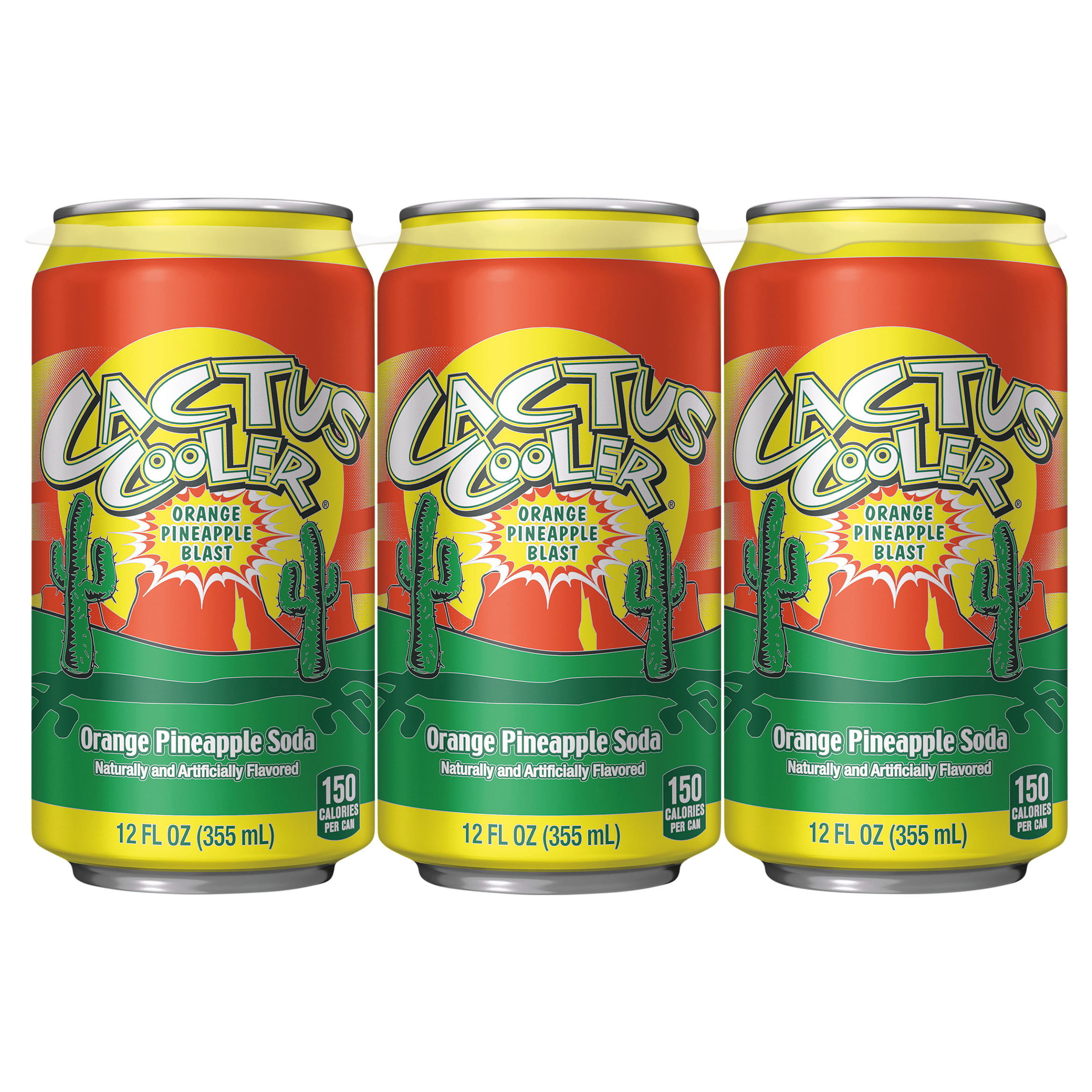 6 Cans Cactus Cooler Orange Pineapple Blast 12oz Soda Pepsi BRAND Ca  Original for sale online