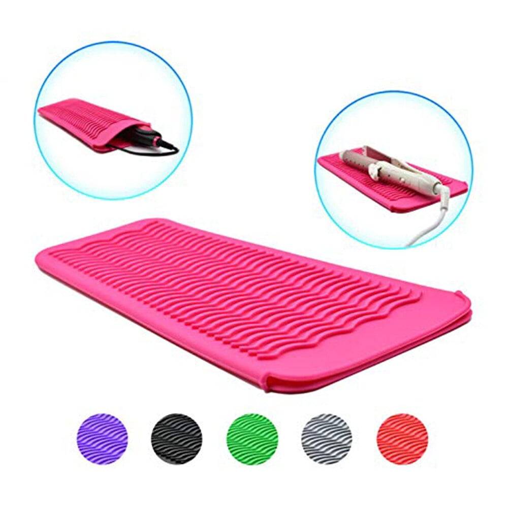 Silicone Heat Resistant Mat for Hair Straightener Flat Iron Curling Iron  ..s6