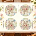 thumbnail image 3 of Napperon Rond de Pâques 14,57 Po Polyester Multicolore Protège-Table pour Repas des Fêtes, 3 of 6