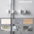 thumbnail image 5 of Soporte para escoba montado en la pared, soporte para fregona/escoba de pared, organizador de suministros de limpieza autoadhesivo resistente, 3 uds., 5 of 5