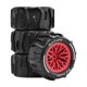 thumbnail image 3 of 4 Piezas Llantas RC Car para Coche a Control Remoto Neumáticos Ruedas Compuestos de PP Patrón de Agarre Mejorado Adecuado para Carreras de Automóviles Rojo, 3 of 8