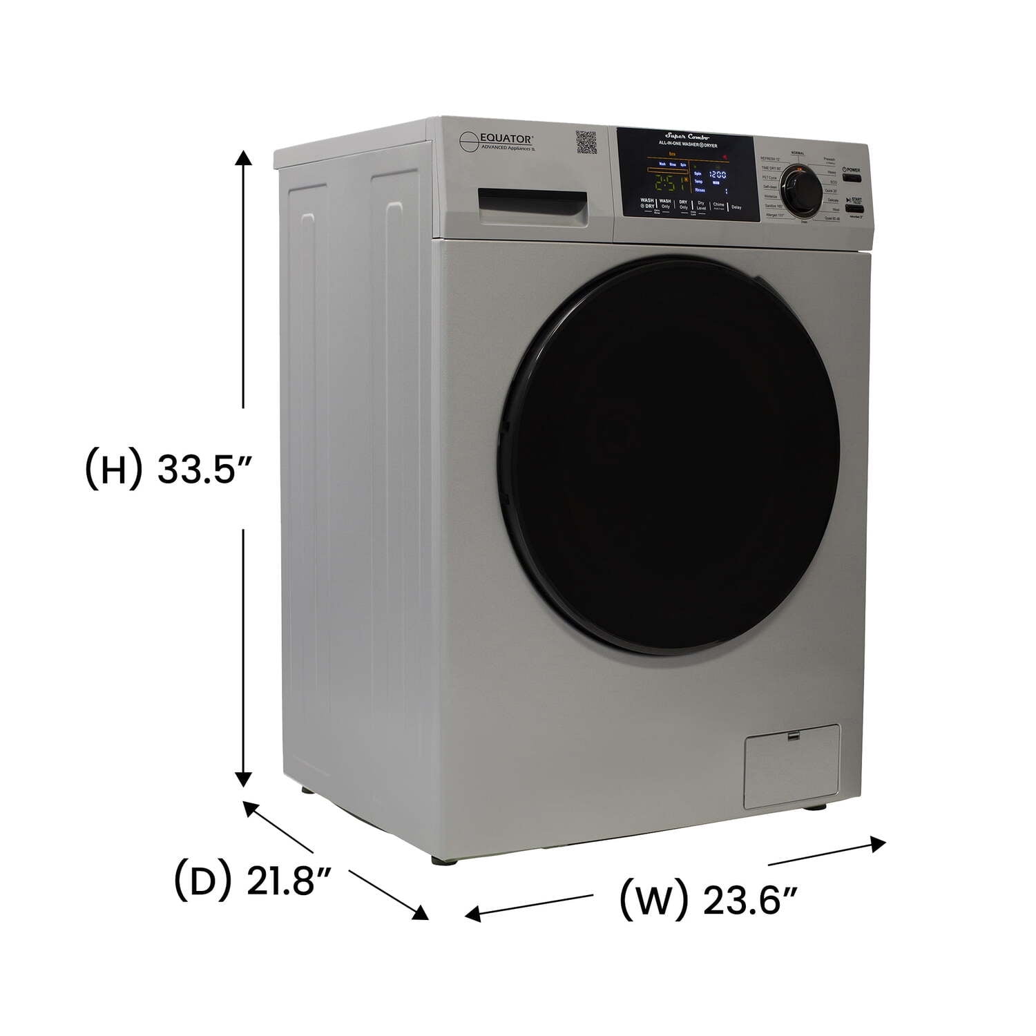 Equator Advanced Appliances RV Pet Version Compact 110V Vented 15lb Sani Combo Washer Dryer 1400RPM