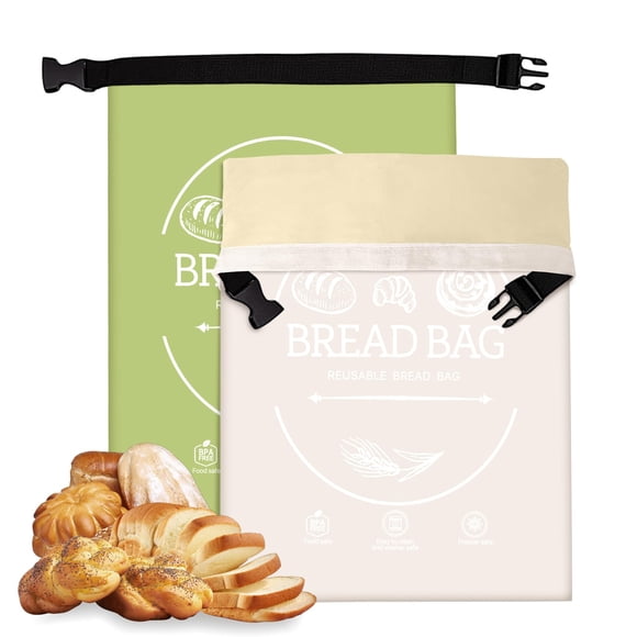 Bolsas para pan LDJRCP reutilizables con cera de abeja XL, paquete de 2