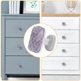 thumbnail image 4 of 4 Pieces Set Drawer Pulls Handle Square Wardrobe Cabinet Knobs with Stainless Steel Screws Furniture Kitchen Decor, 4 of 5