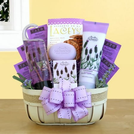 Fields of Lavender Valentine Spa Gift Basket