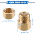 thumbnail image 6 of Unique Bargains Pressure Washer Connector Fitting G1/2" to 15mm M22x1.5 Male and Female Hose Adapter Accessories Brass, 6 of 6