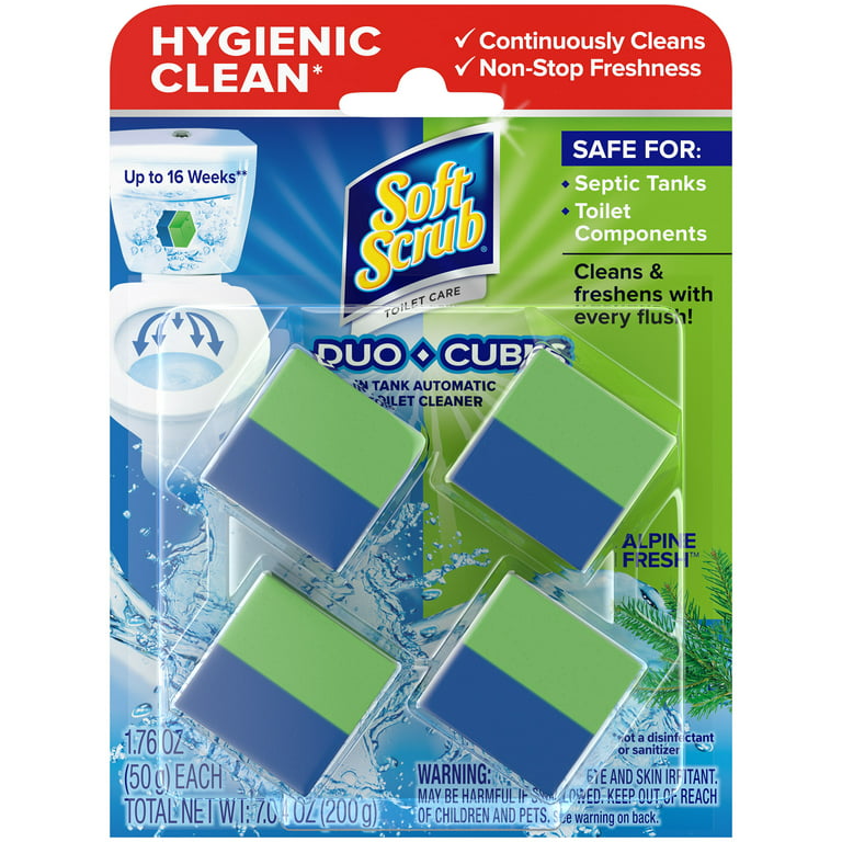 Soft Scrub Toilet Care Duo Cubes Alpine Fresh Toilet Cleaner