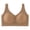 Khaki, variant on Womens Seamless Bras Wireless Supportive Bra Comfortable No Underwire Full Coverage Push Up Bras