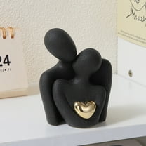 Mini Couple Statue Tv Stand Decor for Living Room,Abstract Bedroom Decor for Couples Sculpture Knick Knacks for Shelves,Valentine Anniversary Birthday,Show Pieces for Home Decor
