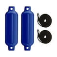 thumbnail image 2 of DYNWAVECA 2Pcs Boat s Boat Bumpers 6mm x 1.5M Ropes Easy to Install Anti Collision Inflatable s for Speedboats Pontoon Blue G0 Black Rope, 2 of 10