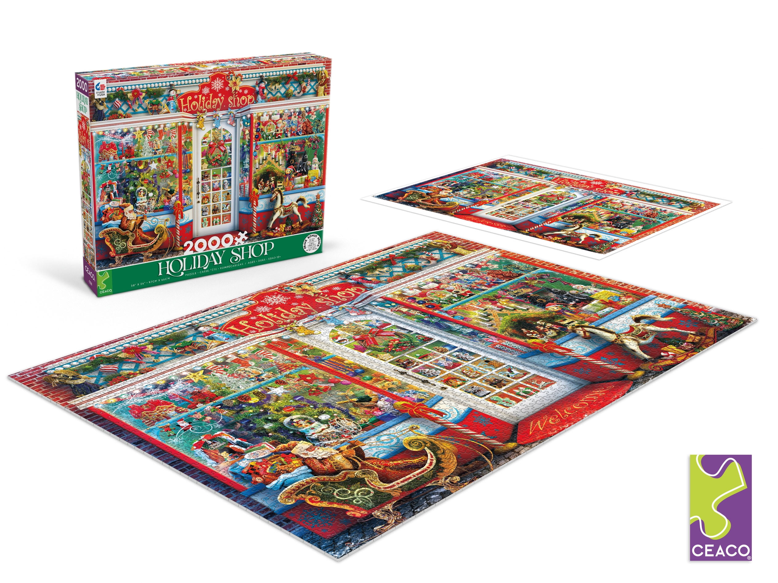 Ceaco - Holiday - Holiday Shop - 2000 Piece Interlocking Jigsaw Puzzle