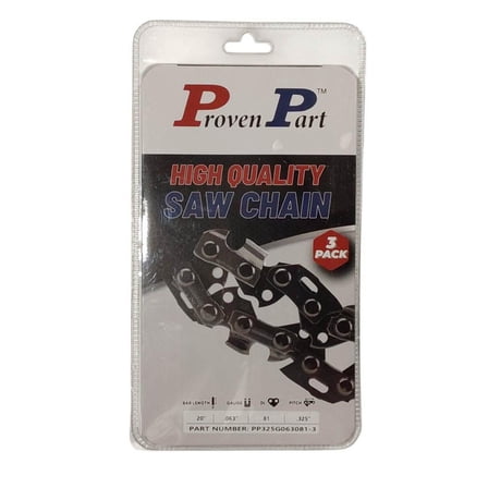 3-Pack of chainsaw Chain 325 Pitch 063 Gauge 81 DL Fits Stihl 26RM3 81