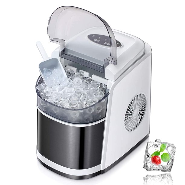 Kismile Ice Maker Machine Countertop, Makes 26 lbs of Ice per 24 Hours