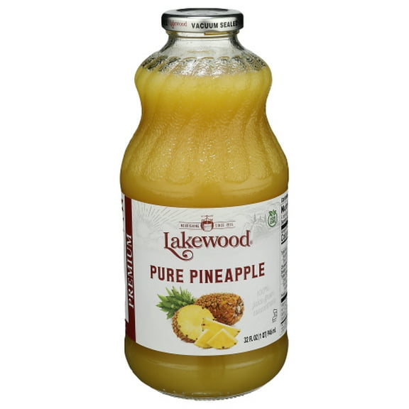 (Pack of 6) Lakewood Juice Pineapple Pure 32 Fo