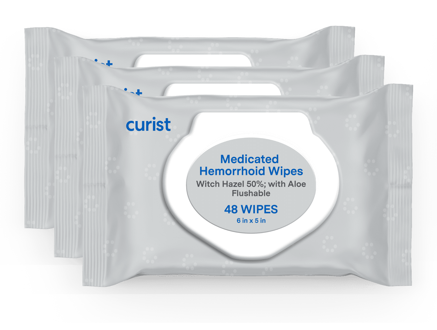 Curist Medicated Hemorrhoid Wipes 144 Ct Witch Hazel 50 & Aloe