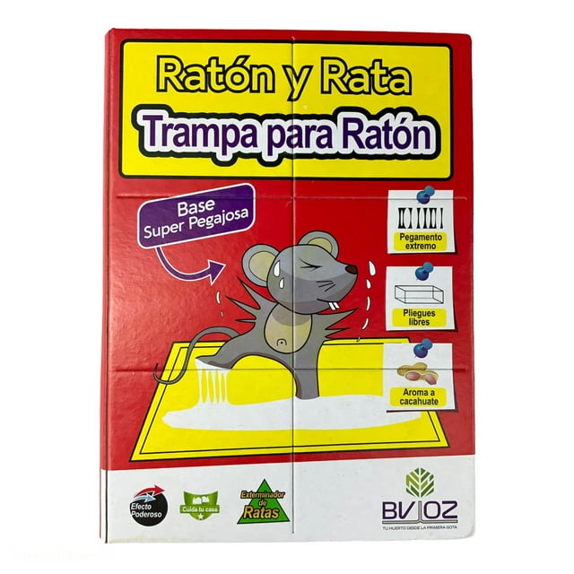 Trampas Pegajosas para Ratón BVIOZ Plegable y Aroma Atrayente 30 cm x 20 cm