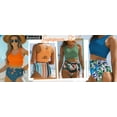thumbnail image 6 of SHEWIN Women's Swimsuits 2 Piece Bikini Bathing Suits Set High Waisted Retro Floral Print Tummy Control Beach Swimwear Black US 12-14, 6 of 7