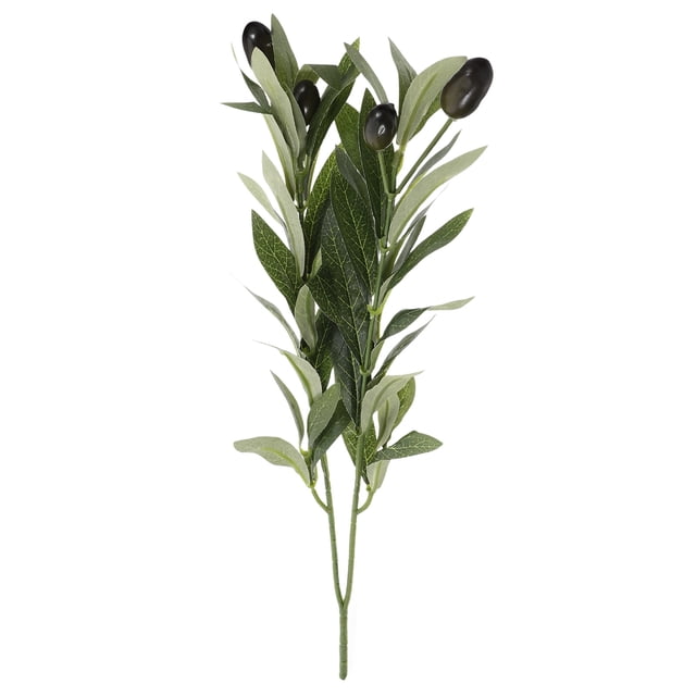 Shisuyan 5pcs Artificial Olive Branches: 15.7” Tall Artificial Plants Olive Tree Branches Pick For Vase Tabletop Greenery Decorations