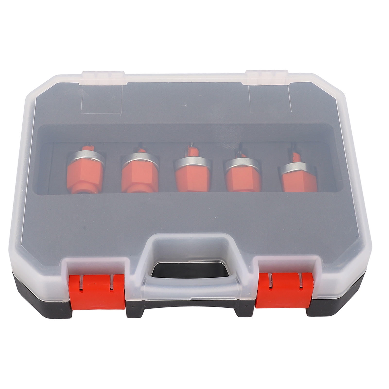 Yajisi 5‑Piece Limit Countersink Drill Bit Set – Cemented Carbide, Built‑In Depth Adjustment, Friction‑Reducing Bearing, Versatile Woodworking Tool
