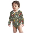 thumbnail image 2 of Xecao Cute Animal Forest Print Baby unisex-baby Cotton Long-sleeve Bodysuits-3 Months, 2 of 6