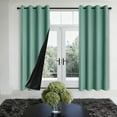 thumbnail image 5 of 2 Panels Grommet Blackout Curtain for Living Room Doorway, Light Blocking Drapes, Thermal Insulated, Noise Reduction, 20 Inches Wide x 51 Inches Long, 5 of 5