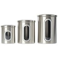 thumbnail image 5 of Fox Run Stainless Steel Canister Set, 3-Piece, Small, Medium, and Large Canister, 5 of 5
