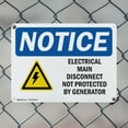 thumbnail image 5 of (2 Pack) Electrical Main Disconnect Not OSHA Notice Sign 14 Inch X 10 Inch Indoor / Outdoor Rust-Free Aluminum Metal Signs for Workplace, Workshop, and Construction Site, Made in the USA, 5 of 8