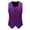 Purple, variant on Vests for Men Elegant British Style Men's formal Dress Vest for Wedding Stage and Slim Fit Coat Ensemble Size:M