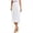 White, variant on BUWTTER Women's Skirts Trendy Maxi Below Knee Lace Hollow Loose Fit High Waist Pull On Comfortable Spring Summer Fall Beige Skirt L
