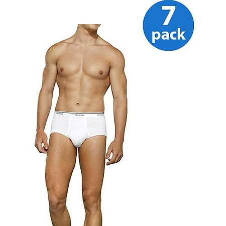 Mens Tag Free Classic White Briefs, 7 Pack