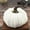 White, variant on 7.9 Inch Velvet Pumpkin Decor, Super Soft Stuffed Ornament, Exquisite Design, Cotton Filled with Stones for Stability, Fall Home Decoration, Halloween Thanksgiving Party Prop, Festive Ornament
