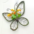 thumbnail image 4 of Flores artificiales, plantas artificiales, decoración de flores falsas, corona de flores de simulación, colgante de primavera para puerta de entrada, decoración de pared exterior para el hogar, flores, 4 of 4