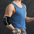 thumbnail image 3 of Par de coderas con relleno de esponja espesante, coderas transpirables, soporte para brazo para tendinitis, correa de soporte para chico Fitness, 3 of 5
