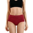 thumbnail image 4 of Hbhpov Women's Period Underwear Cotton Leakproof Briefs with Pocket - Mid Waist, 5 Pack, Size S-XXL, 4 of 10