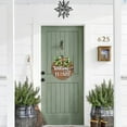 thumbnail image 6 of Tkrady 14 Cute Icons Interchangeable Seasonal Welcome Sign Front Door Decoration, Rustic Round Wood Wall Hanging Outdoor, Farmhouse, Porch, for Spring Summer Fall Winter All Seasons Holidays, 6 of 6