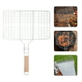 thumbnail image 2 of Troglfold grill basket Grill Basket Fish Grilling Basket Barbecue Grilling Accessory for Grilling Meat,16.93"X12.2"X0.59", 2 of 10