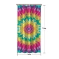 thumbnail image 5 of Colorful Rainbow Tie Dye Spiral Pattern Shower Curtain 36"x72" ,Bathroom Decorative Shower Curtains Set with 12 Hooks,Modern Waterproof Washable Shower Curtain, 5 of 6