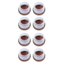 kedshhgu Chair Leg Floor Protectors Clear, 8 pcs Clear Felt Bottom Silicone Pads for Hardwood Floors & Furniture Feet Rubber Caps for Chairs - Big