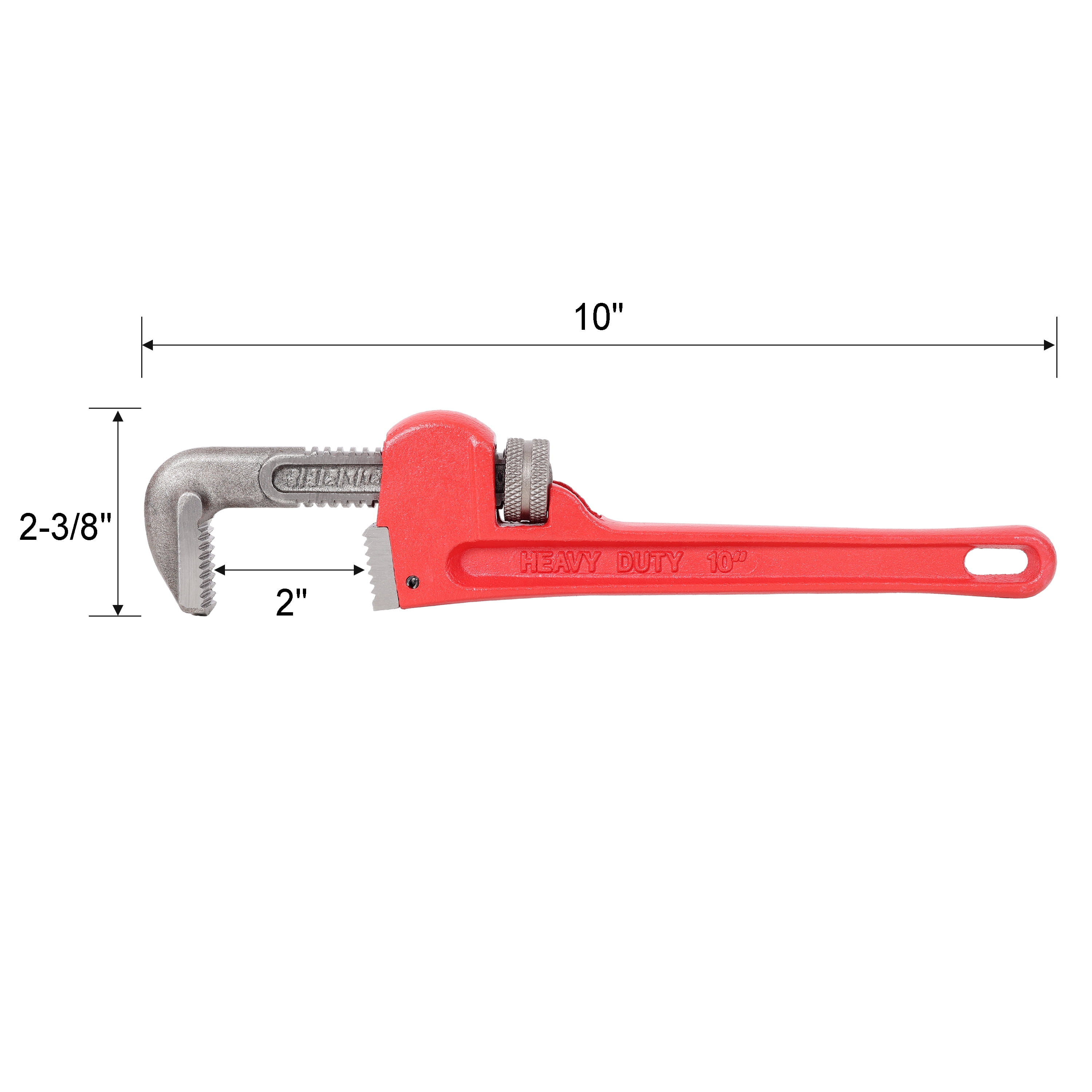 4Pcs Heavy Duty Pipe Wrench Set (8-24 Inch) - Adjustable, Alloy Steel, Grip