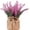D001- Pink, variant on Fake Potted Lavender, Entryway Table Decor, Rustic Bedroom Shelf Display, Compact Tabletop Accent