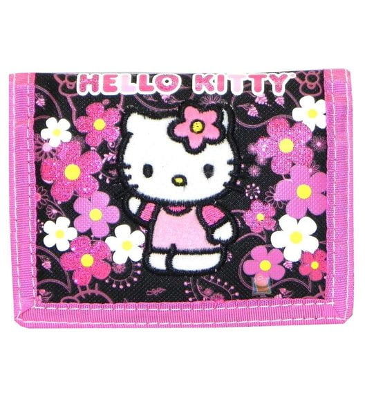 black hello kitty wallet