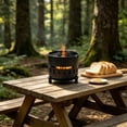 thumbnail image 5 of Outdor Poêle Extérieur Rond Portable à Haute Chaleur Brûleur Multifonction pour BBQ Chaud, 5 of 5