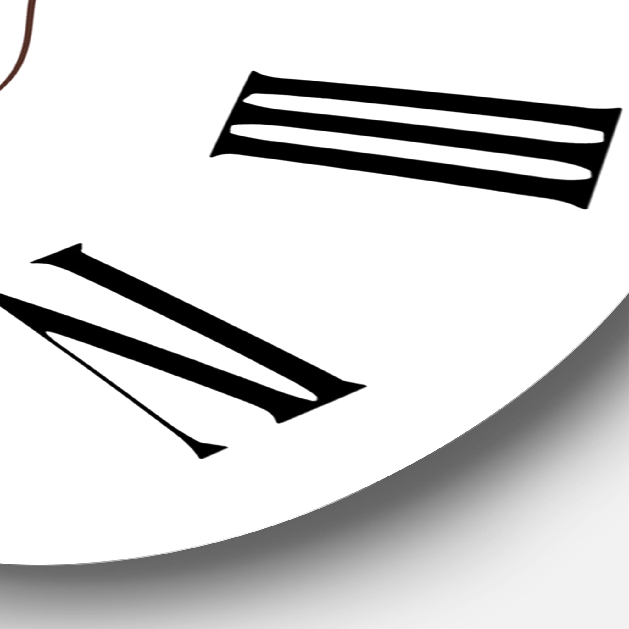 Designart 'One Line Portrait Of African American Woman Iii' Modern Wall Clock