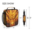 thumbnail image 5 of ALAZA Dragon Head Lunch Box Insulated Lunch Bag Reusable Thermal Cooler Tote School Picnic, 5 of 6
